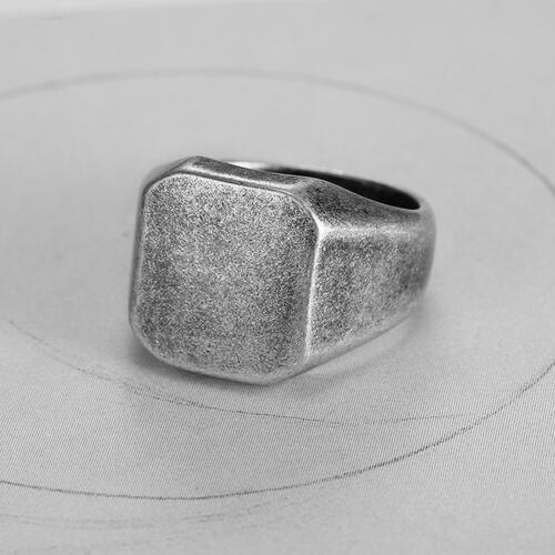 Load image into Gallery viewer, Square Titanium Steel Ring
