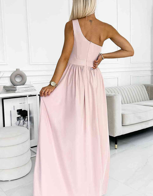 Load image into Gallery viewer, One-Shoulder Slit Maxi Dress
