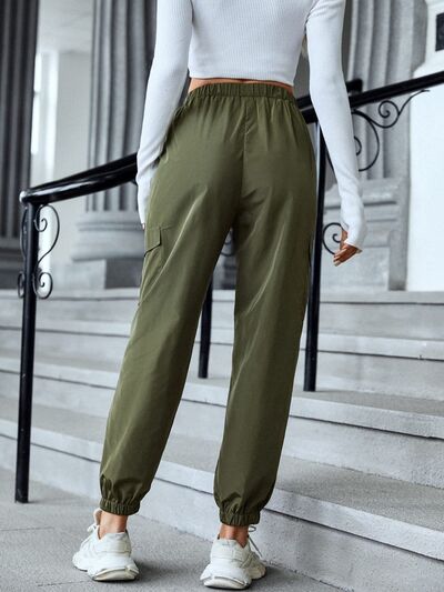 Load image into Gallery viewer, High Waist Joggers with Pockets
