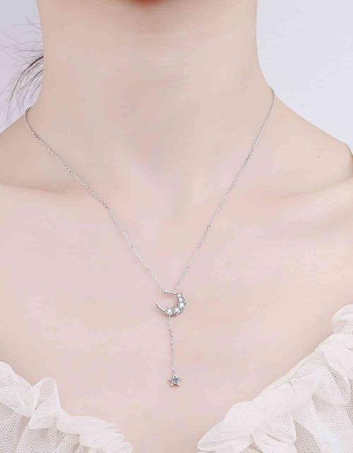 Load image into Gallery viewer, Star &amp; Moon Moissanite Necklace
