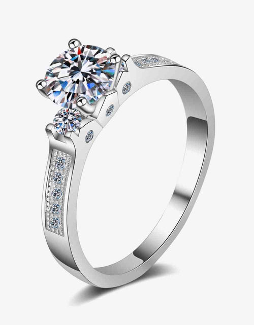 Load image into Gallery viewer, Lucky Charm Moissanite Rhodium-Plated Ring
