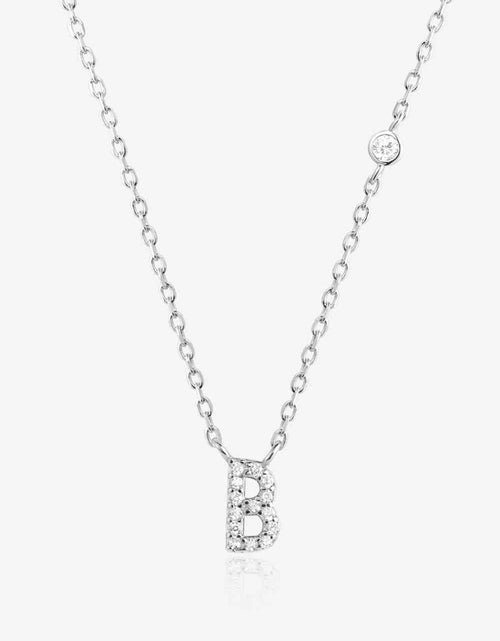 Load image into Gallery viewer, A To F Zircon 925 Sterling Silver Necklace
