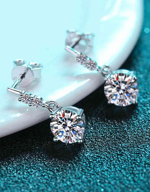 Load image into Gallery viewer, Moissanite Drop Earrings
