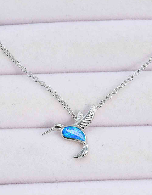 Load image into Gallery viewer, Opal Bird 925 Sterling Silver Necklace
