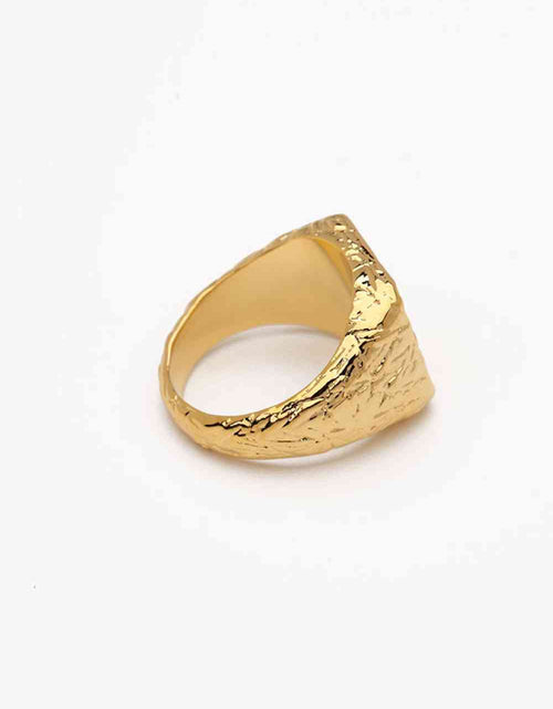 Load image into Gallery viewer, Textured Gold-Plated Ring
