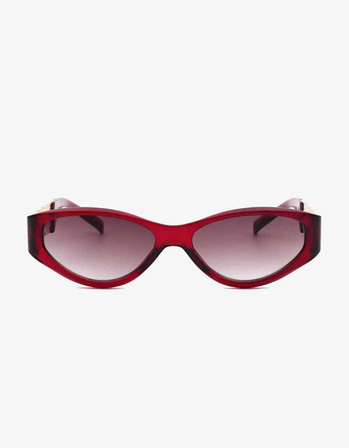 Load image into Gallery viewer, Chain Detail Temple Cat Eye Sunglasses
