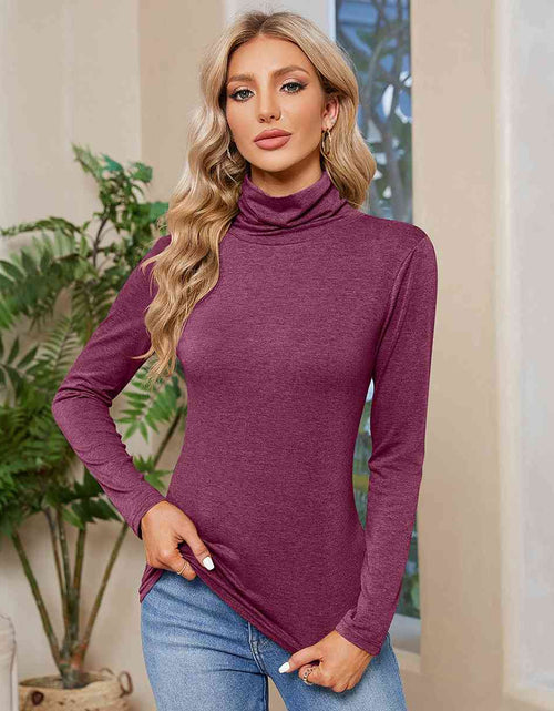 Load image into Gallery viewer, Turtleneck Long Sleeve T-Shirt
