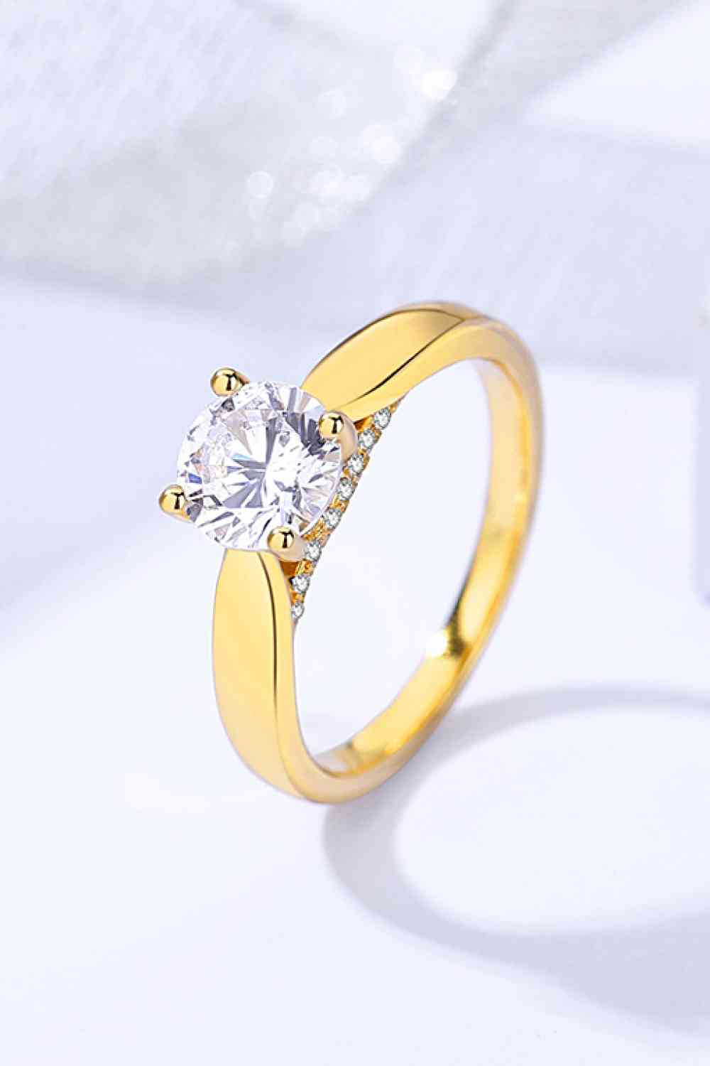 Classic 925 Sterling Silver Moissanite Ring