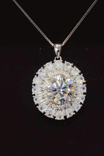 Load image into Gallery viewer, 5 Carat Moissanite 925 Sterling Silver Necklace
