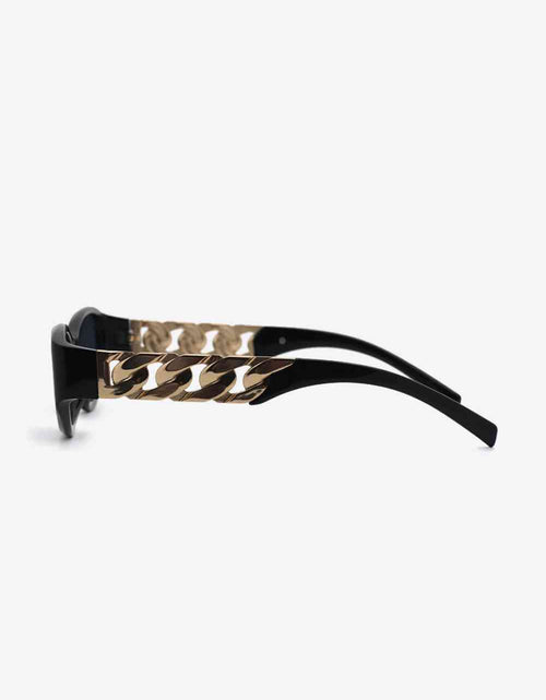 Load image into Gallery viewer, Chain Detail Temple Cat Eye Sunglasses
