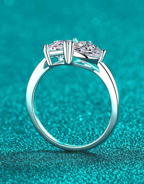 Load image into Gallery viewer, Rhodium-Plated 2 Carat Moissanite Ring
