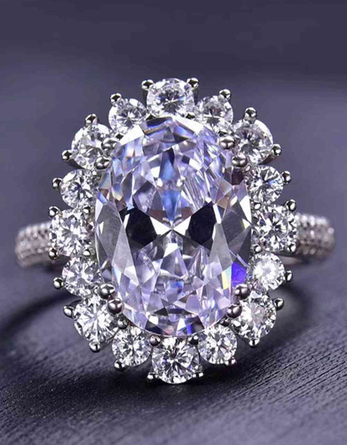 Load image into Gallery viewer, 8 Carat Oval Moissanite Ring
