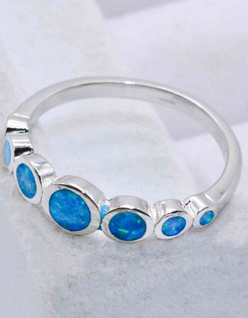 Load image into Gallery viewer, 925 Sterling Silver Multi-Opal Ring
