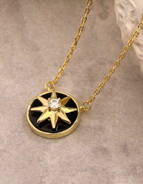 Load image into Gallery viewer, Cubic Zirconia Star Pendant Necklace
