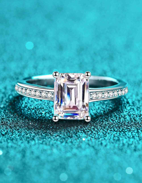 Load image into Gallery viewer, 925 Sterling Silver Side Stone Moissanite Ring
