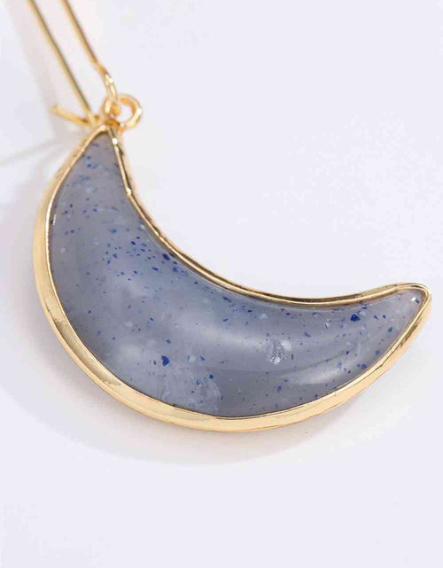 Load image into Gallery viewer, 5-Pair Wholesale Resin Moon Drop Earrings
