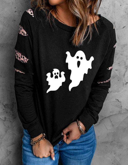 Load image into Gallery viewer, Ghost Graphic Round Neck Sweatshirt
