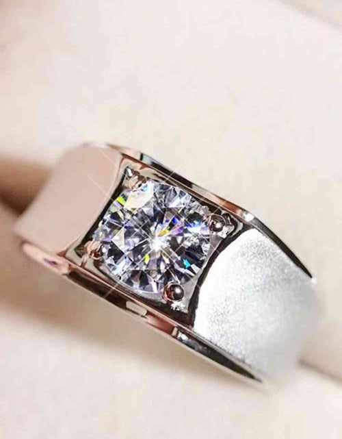 Load image into Gallery viewer, 1 Carat Moissanite Wide Band Ring
