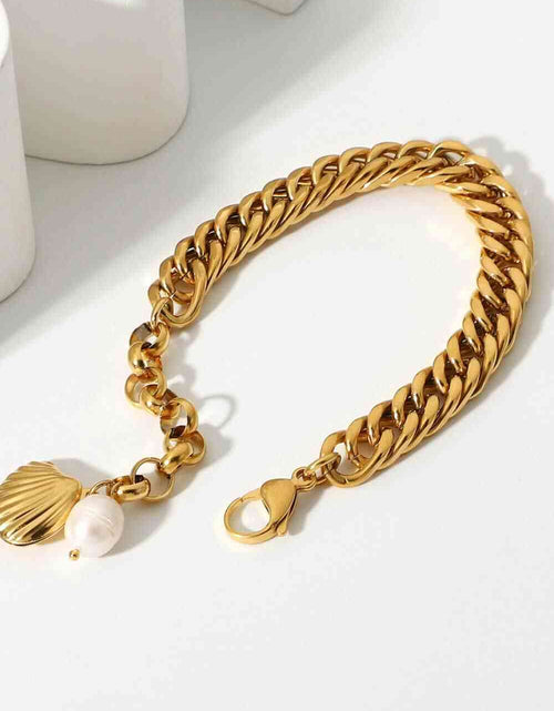 Load image into Gallery viewer, 18K Gold-Plated Curb Chain Bracelet
