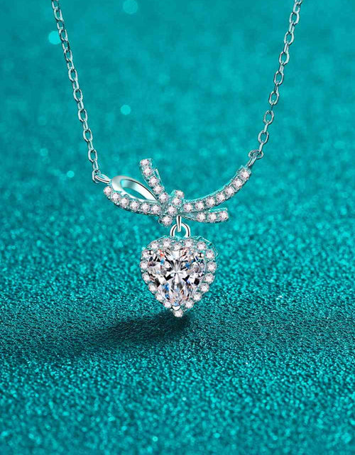 Load image into Gallery viewer, 1 Carat Moissanite Heart Pendant Necklace
