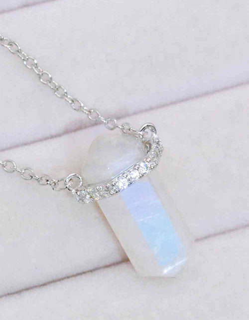 Load image into Gallery viewer, Natural Moonstone Chain-Link Necklace
