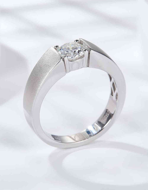 Load image into Gallery viewer, 925 Sterling Silver I Carat Moissanite Ring
