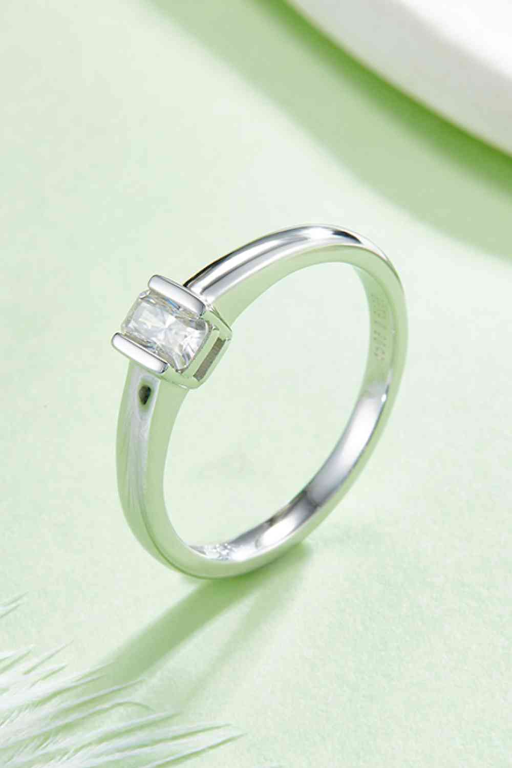 Moissanite 925 Sterling Silver Solitaire Ring