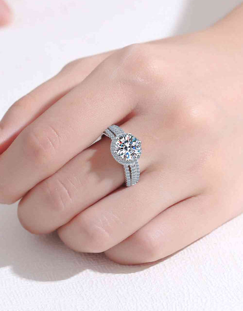 Load image into Gallery viewer, Sterling Silver Moissanite Ring
