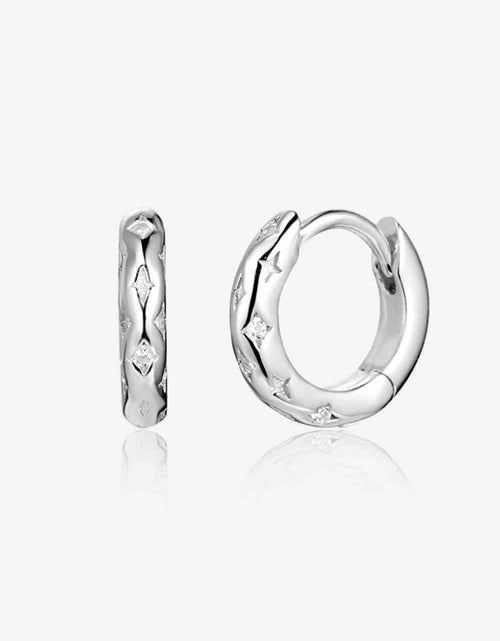 Load image into Gallery viewer, 925 Sterling Silver Huggie Earrings
