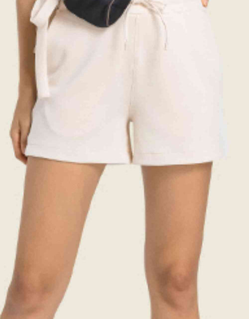 Load image into Gallery viewer, Drawstring Elastic Waist Sports Shorts with Pockets
