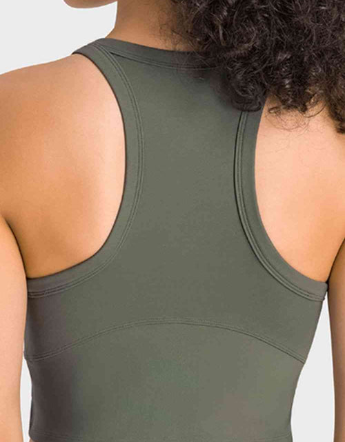 Load image into Gallery viewer, Racerback Cropped Sports Tank
