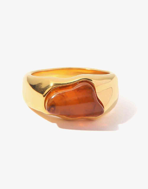 Load image into Gallery viewer, Inlaid Natural Stone Stainless Steel Ring
