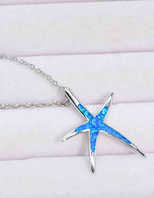 Load image into Gallery viewer, Opal Starfish Pendant Necklace
