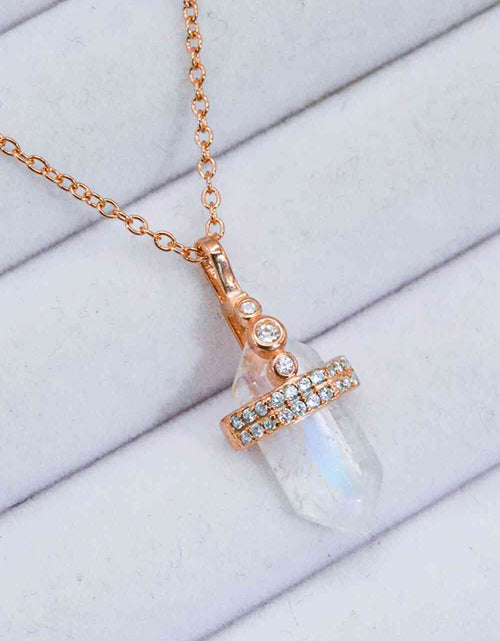 Load image into Gallery viewer, 925 Sterling Silver Moonstone Pendant Necklace
