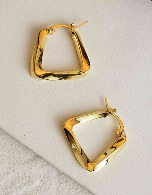 Load image into Gallery viewer, 18K Gold Plated Irregular Geometric Earrings
