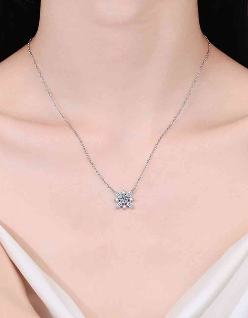 Load image into Gallery viewer, Moissanite Rhodium-Plated Necklace
