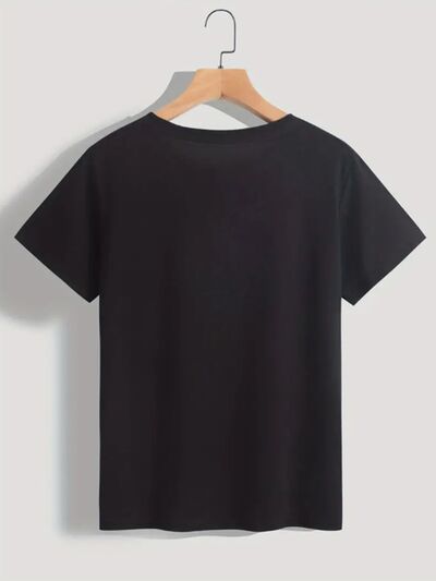 Load image into Gallery viewer, Graphic Round Neck Short Sleeve T-Shirt
