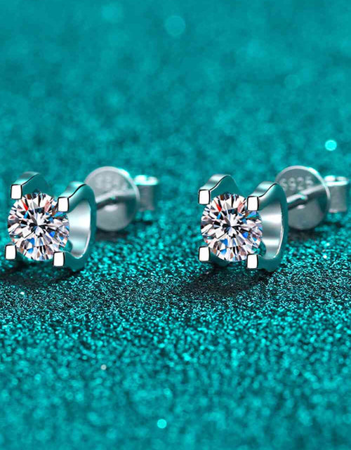 Load image into Gallery viewer, Limitless Love 1 Carat Moissanite Stud Earrings
