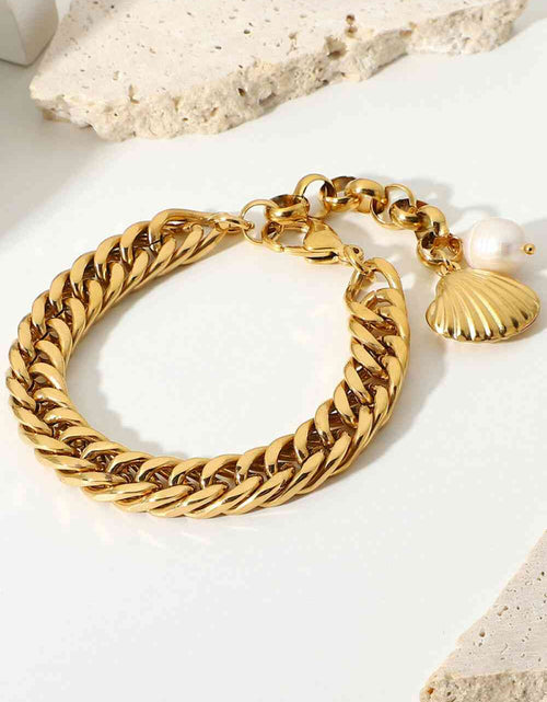 Load image into Gallery viewer, 18K Gold-Plated Curb Chain Bracelet
