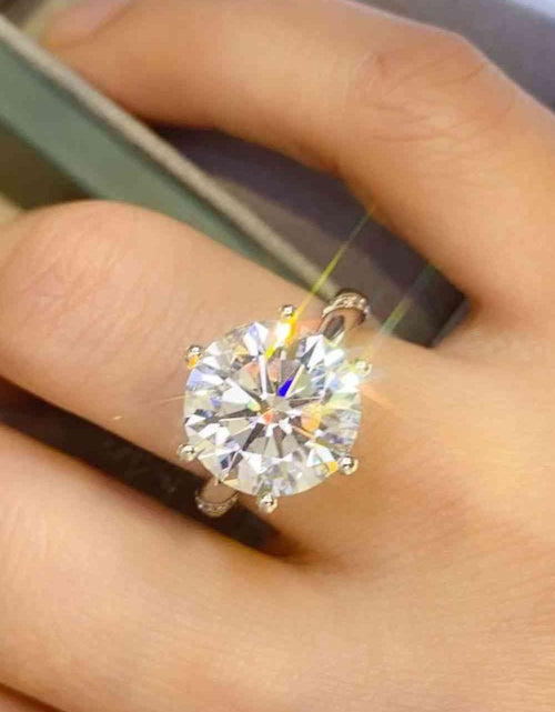 Load image into Gallery viewer, 5 Carat Moissanite 6-Prong Ring
