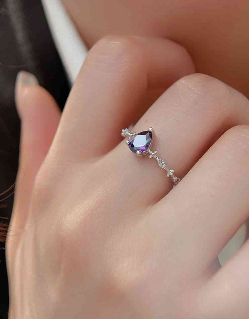 Load image into Gallery viewer, Amethyst 925 Sterling Silver Ring
