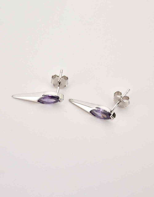 Load image into Gallery viewer, Zircon Decor 925 Sterling Silver Earrings
