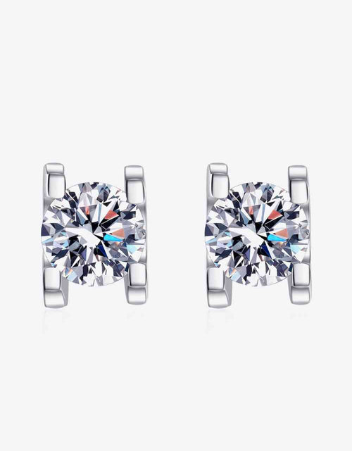 Load image into Gallery viewer, Limitless Love 1 Carat Moissanite Stud Earrings
