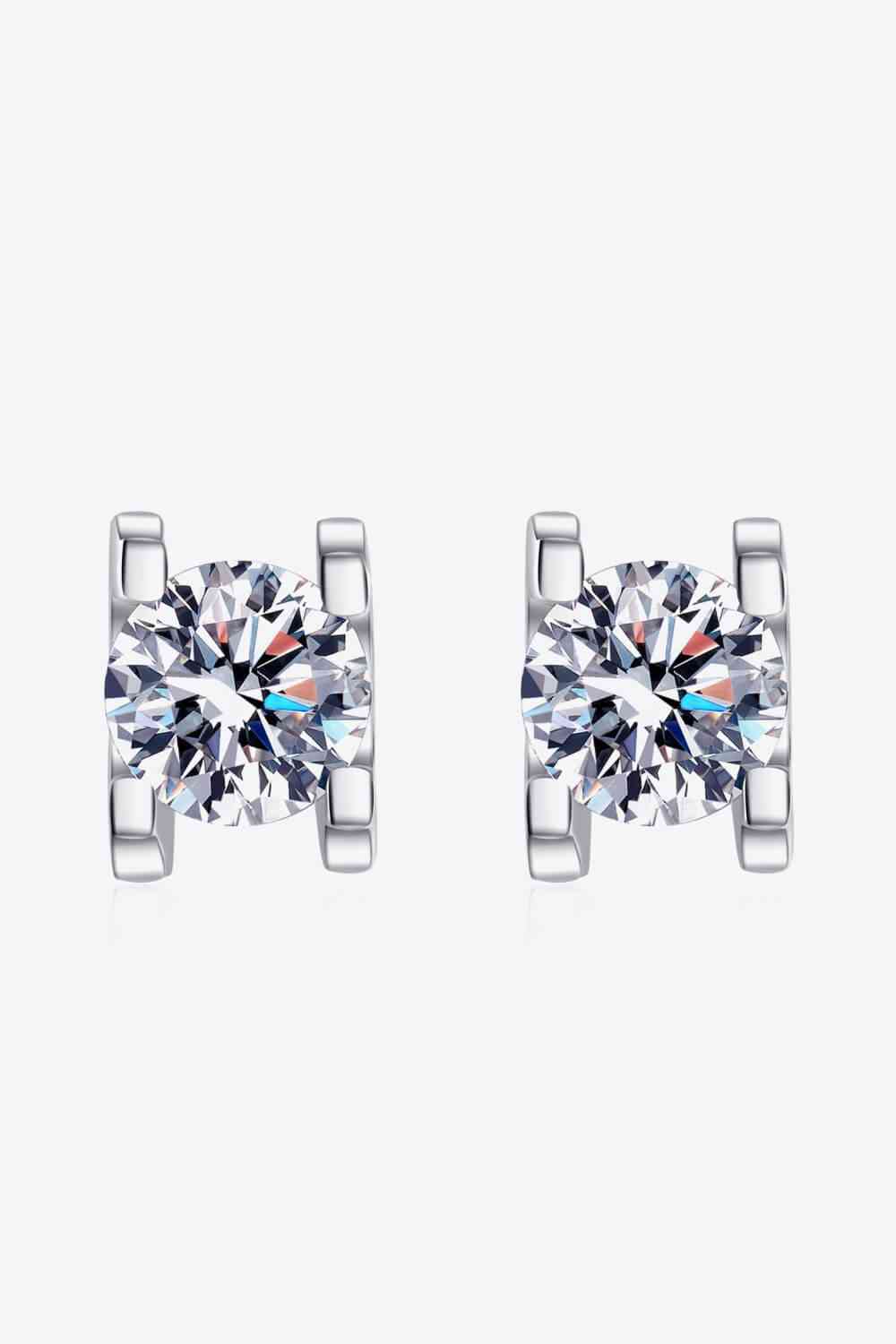 Limitless Love 1 Carat Moissanite Stud Earrings