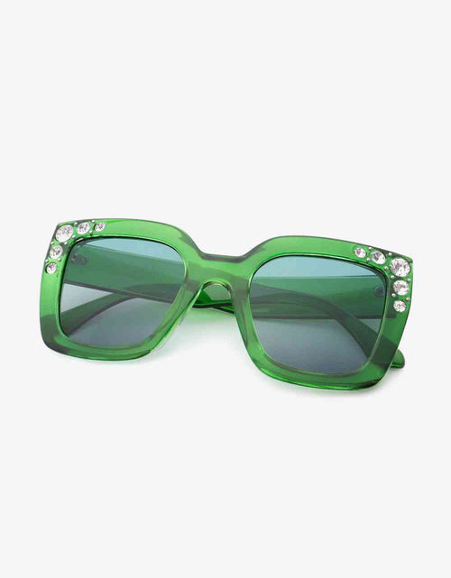 Load image into Gallery viewer, Inlaid Rhinestone Polycarbonate Sunglasses
