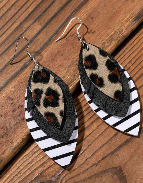 Load image into Gallery viewer, PU Leather Drop Earrings
