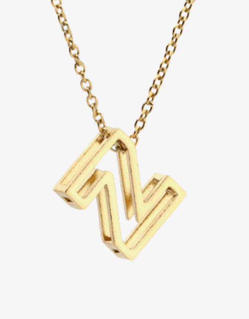 Load image into Gallery viewer, U to Z Letter Pendant Nekclace
