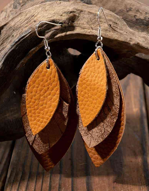 Load image into Gallery viewer, PU Leather Drop Earrings
