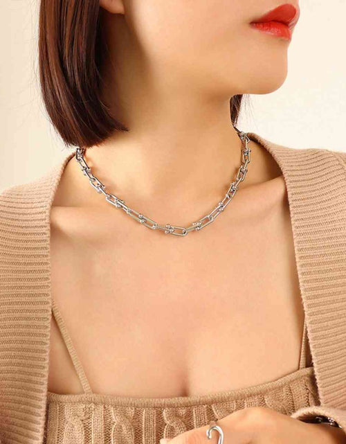 Load image into Gallery viewer, Chunky Chain Titanium Steel Necklace
