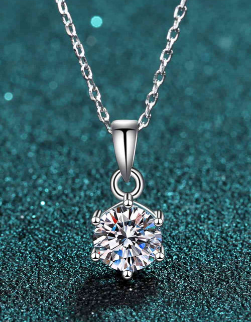 Load image into Gallery viewer, 1 Carat Moissanite 925 Sterling Silver Necklace
